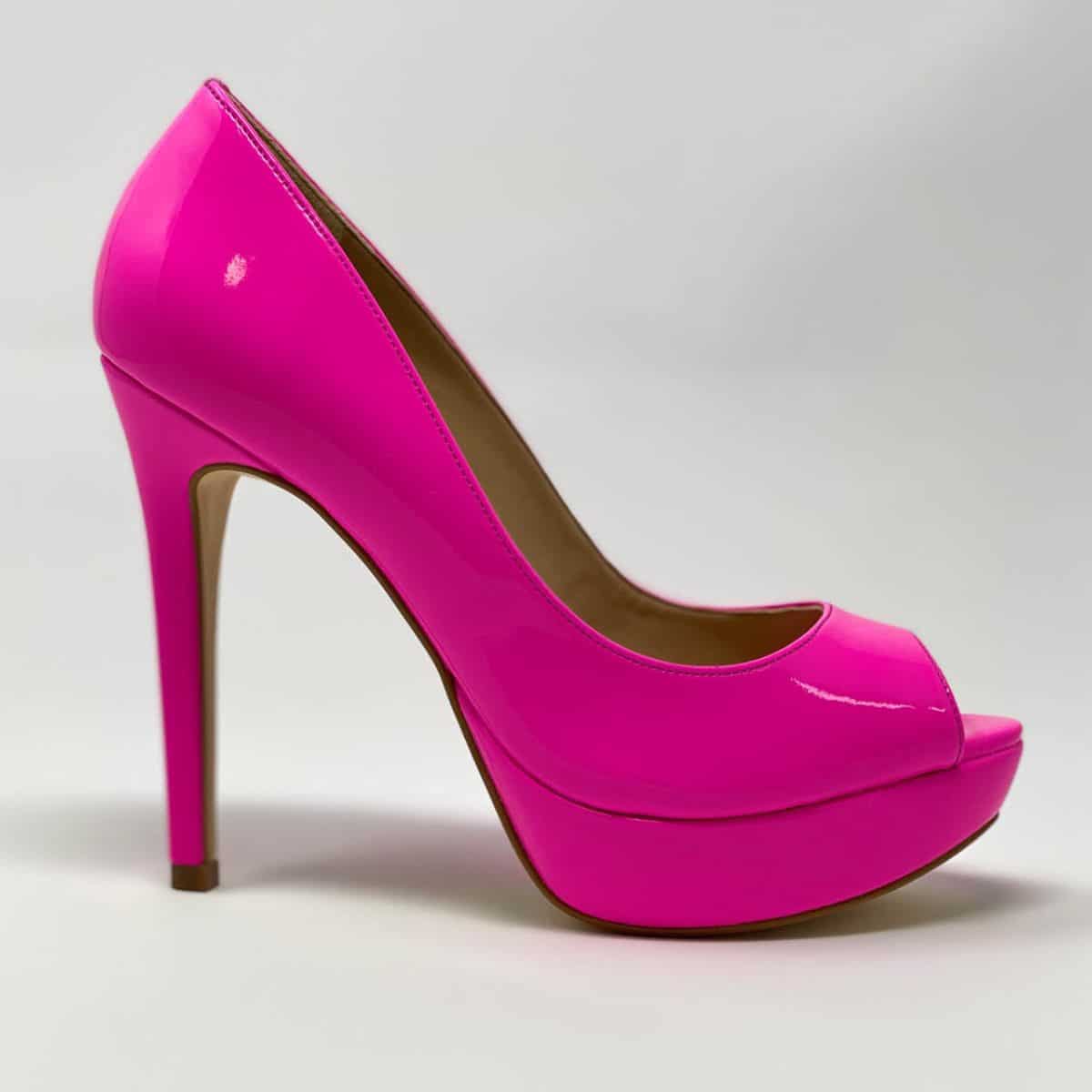 pink neon pumps